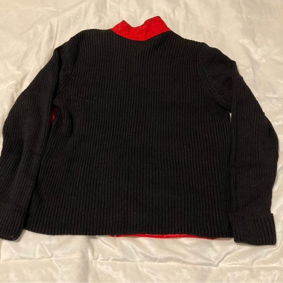 BRECKENRIDGE HOLIDAY SWEATER JACKET EMBROIDERED SNOWFLAKES SIZE XL - Picture 7 of 7